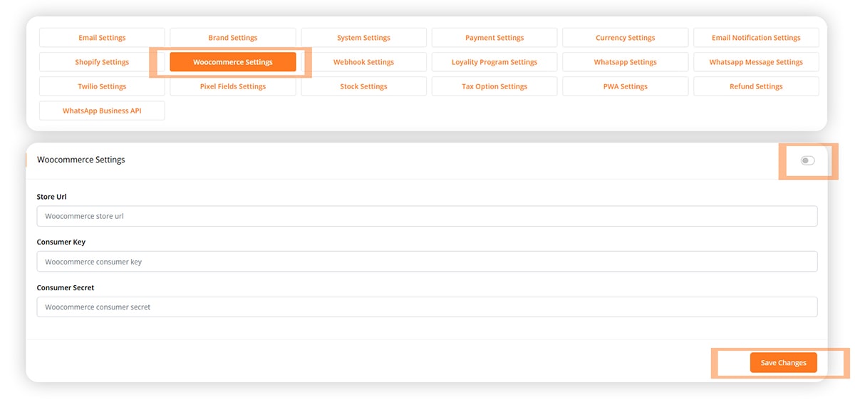 Webhook Settings